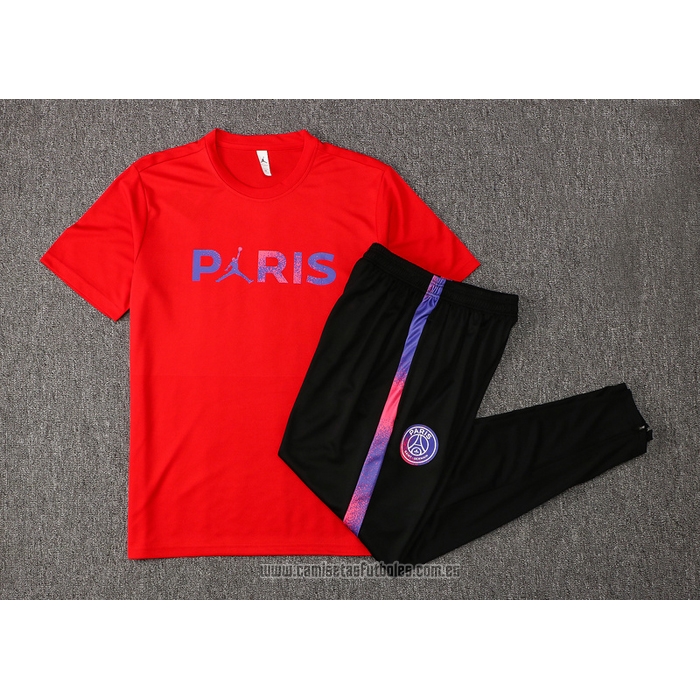 Chandal del Paris Saint-Germain Jordan Manga Corta 2021-2022 Rojo